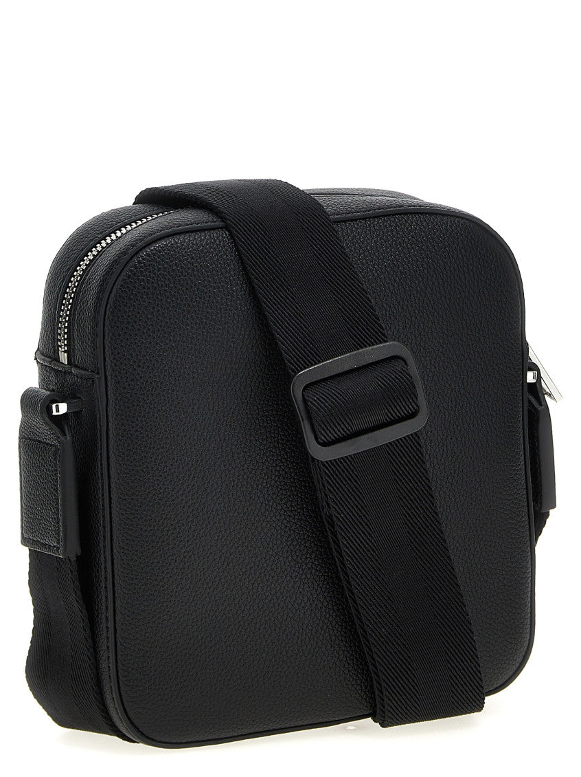 Black logo-debossed Crossbody Bag 2
