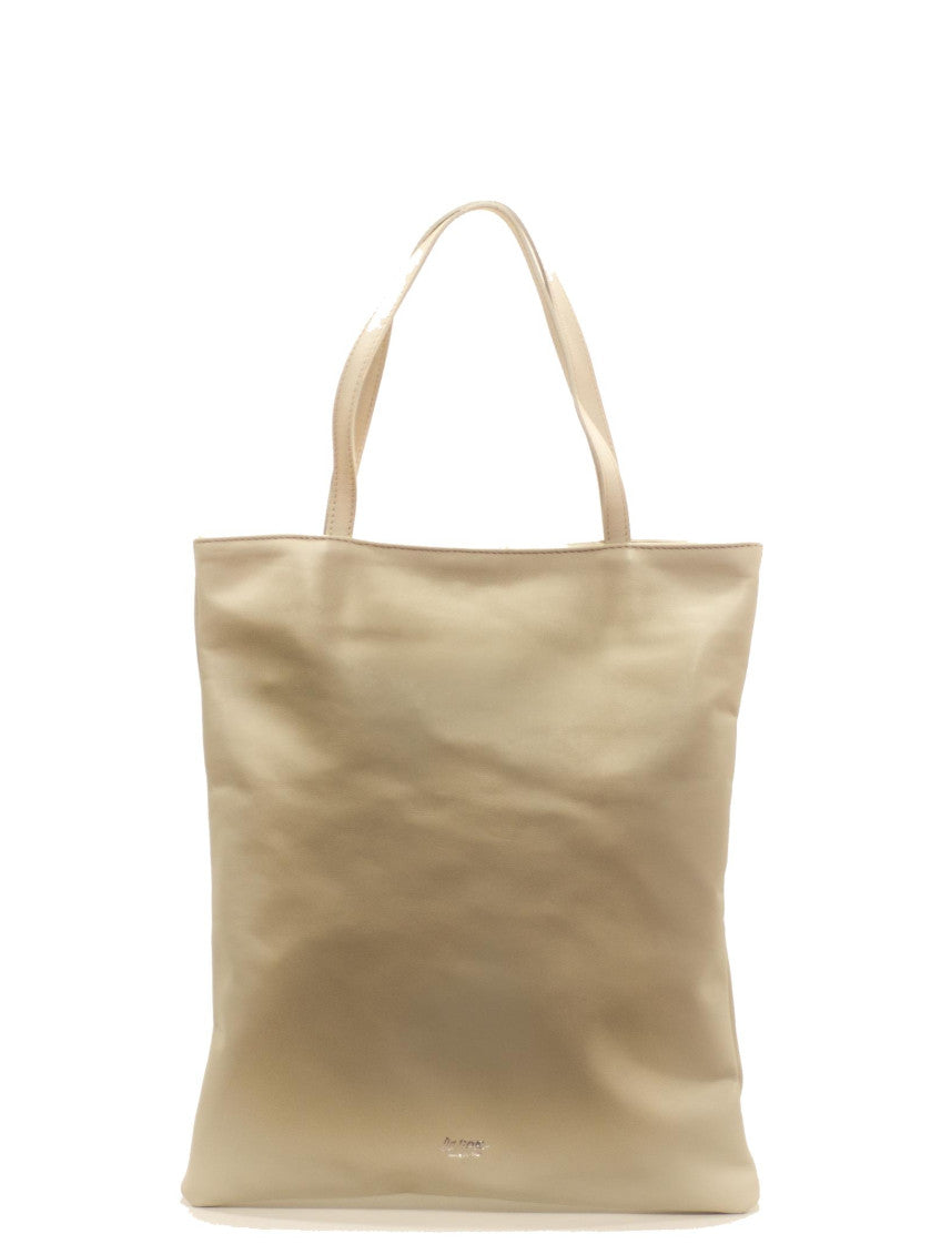 Ivory Leather Tote 1