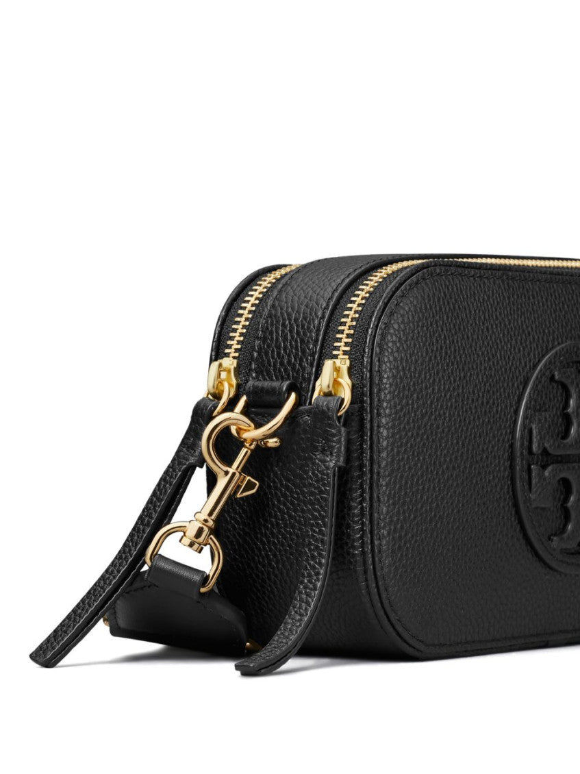 Black Miller mini leather camera bag 4