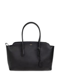 Black Logo Top Zip Large Tote 1