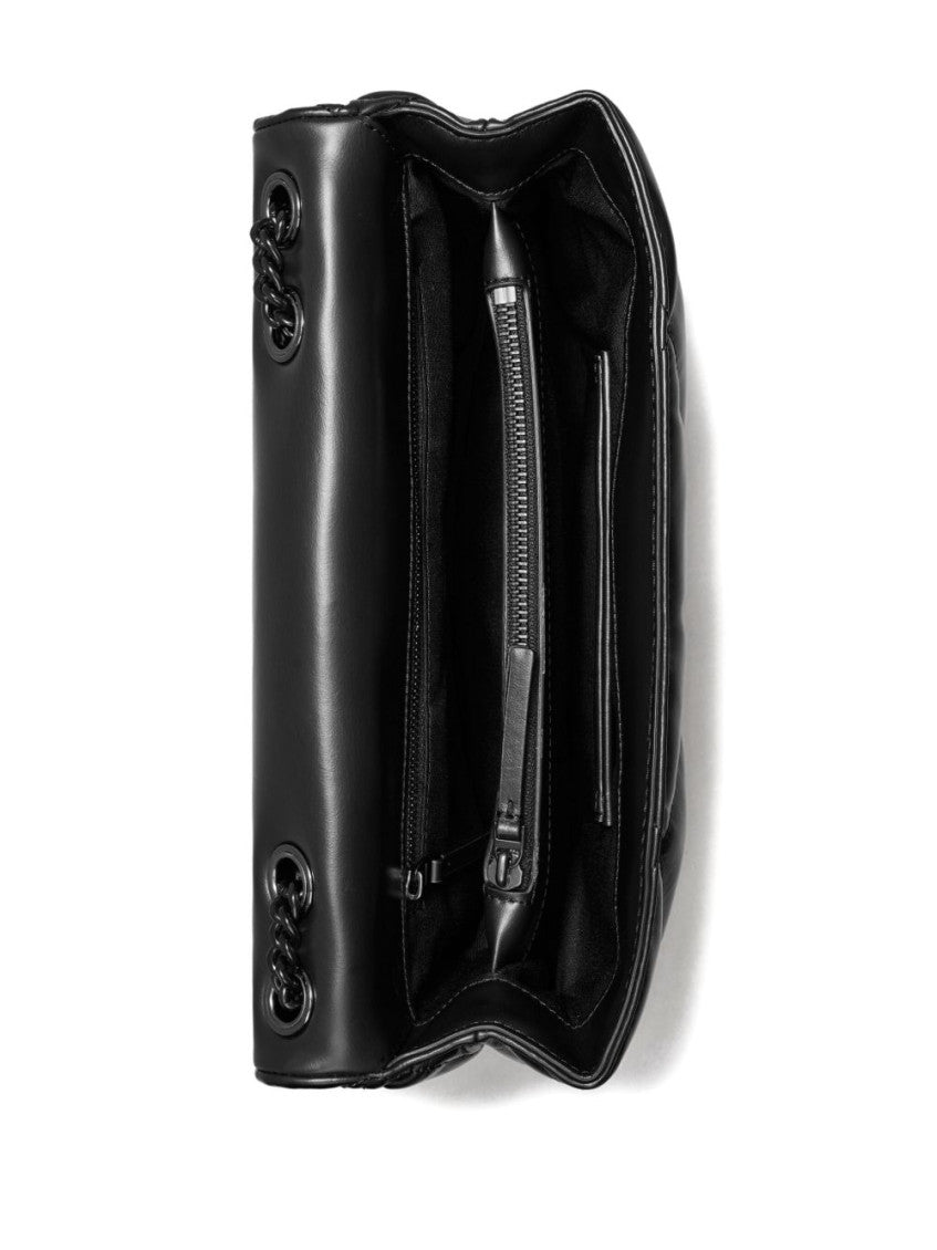 Black Kira Diamond Shoulder Bag 4