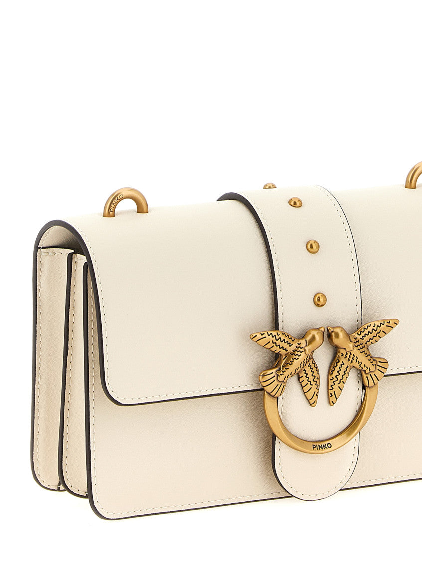 White 'Love One Mini' crossbody bag 3