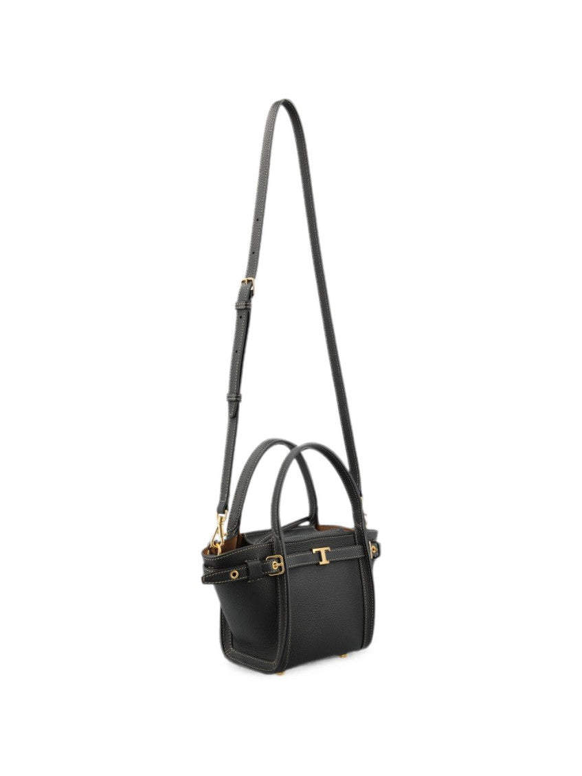 Brown T Timeless Top Zip Mini Tote 3
