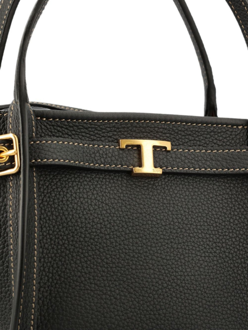 Brown T Timeless Top Zip Mini Tote 4