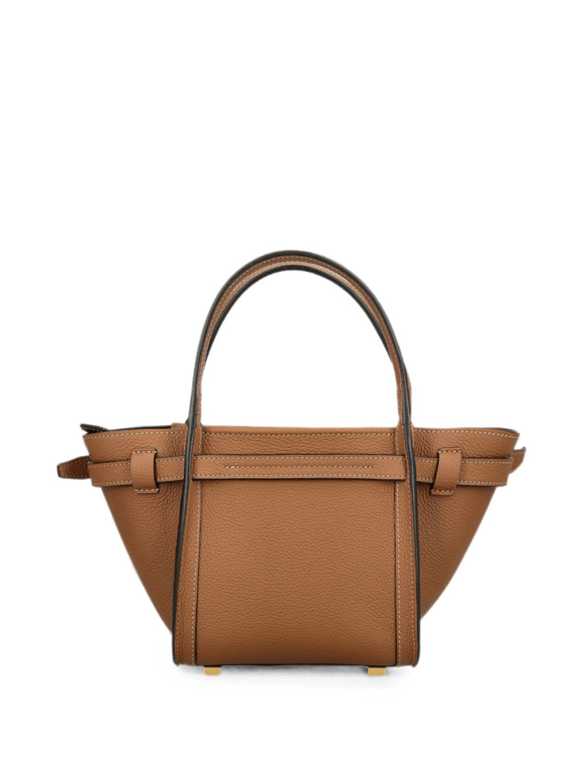 Brown T Signature Top Zip Mini Tote 3