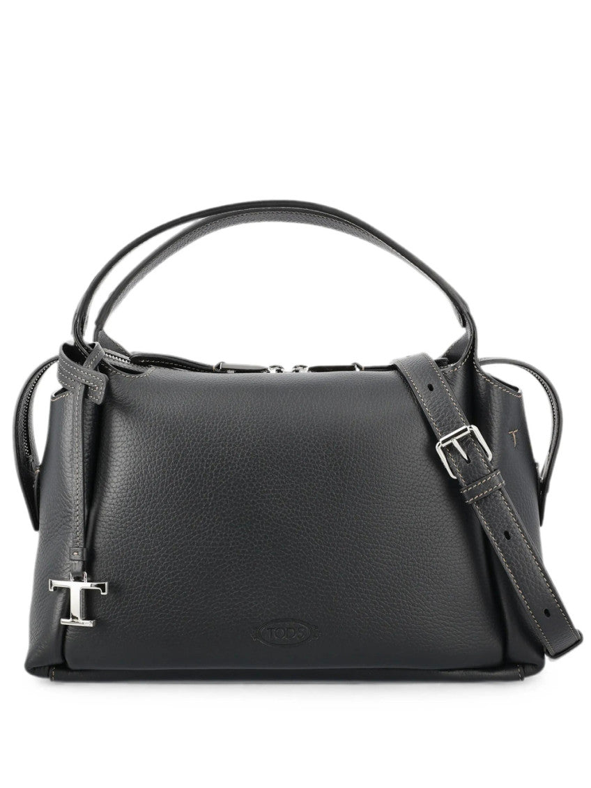 Black Logo Medium Satchel 1