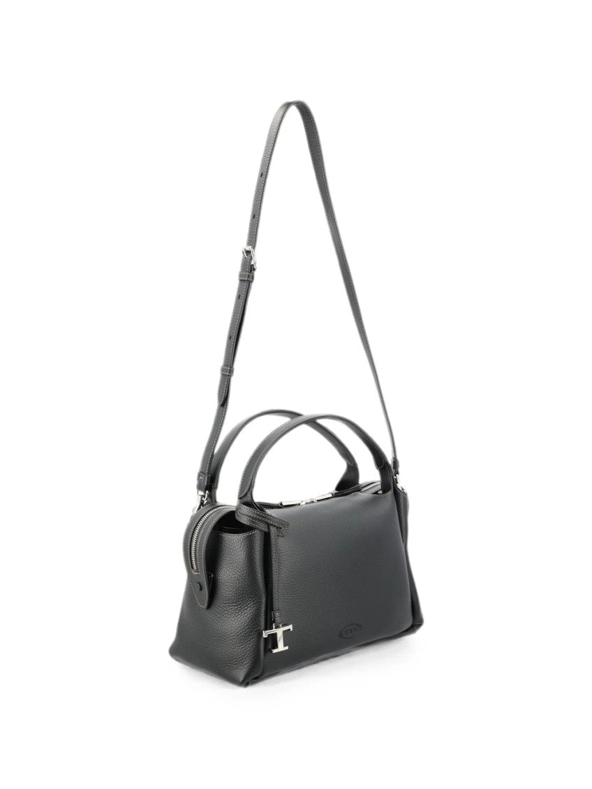 Black Logo Medium Satchel 2