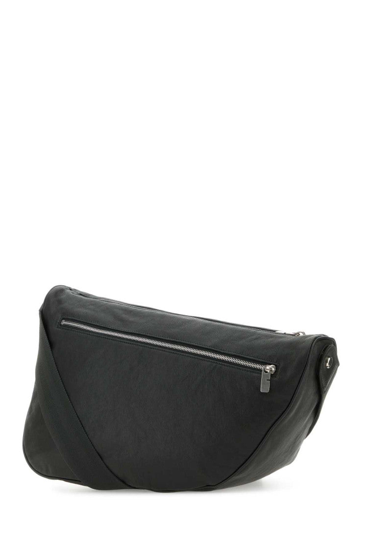 Slate leather large Shield crossbody bag 2