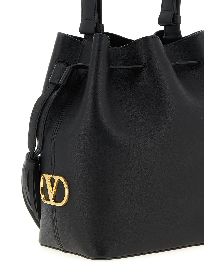 Black VLogo Bucket Bag 3