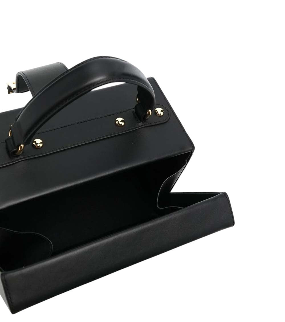 Black Logo Mini Satchel 3