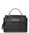 Black Logo Medium Satchel 1