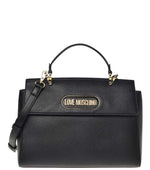 Black Logo Medium Satchel 1