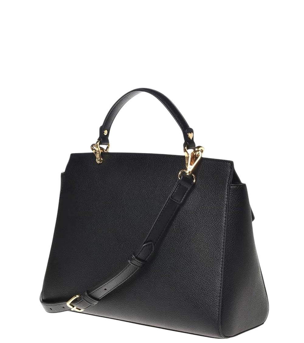 Black Logo Medium Satchel 2