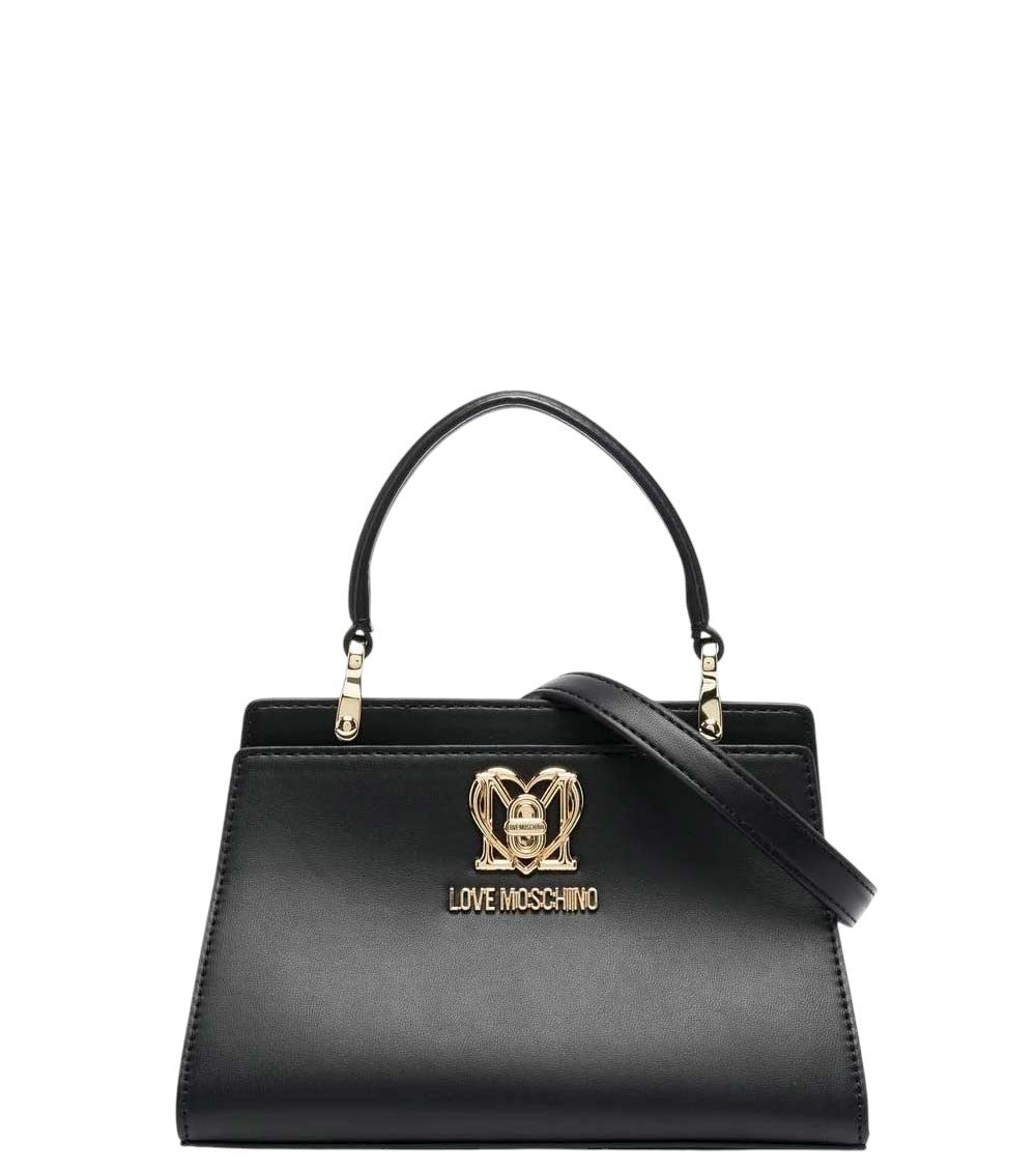 Black Logo Plaque Mini Satchel 1