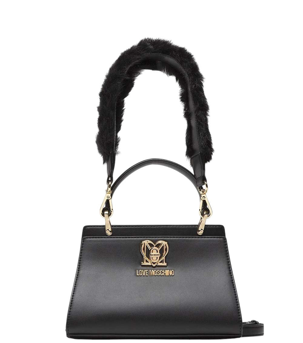 Black Logo Plaque Mini Satchel 2