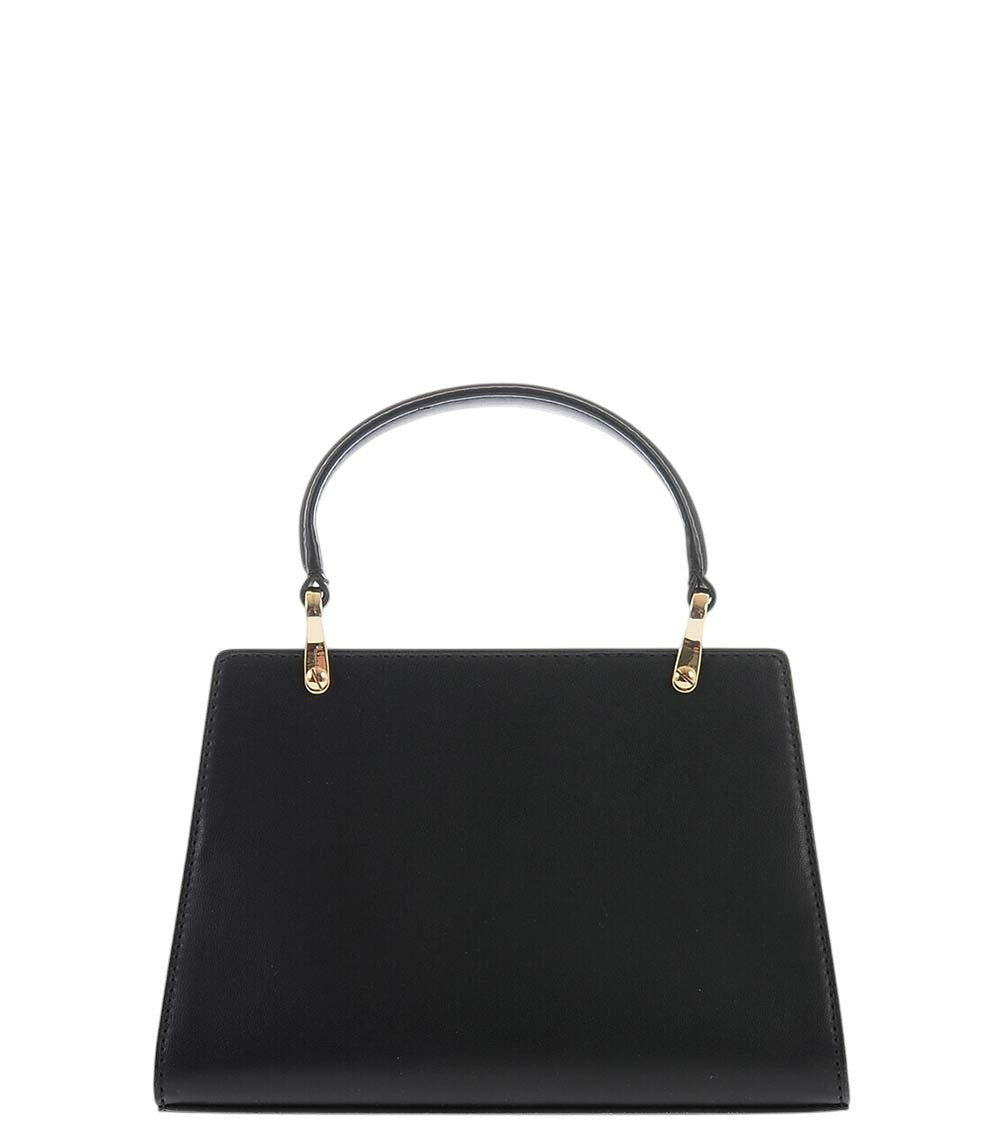 Black Logo Plaque Mini Satchel 3