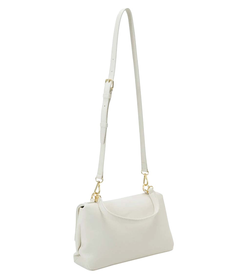 White Heart-Logo Small Satchel 3