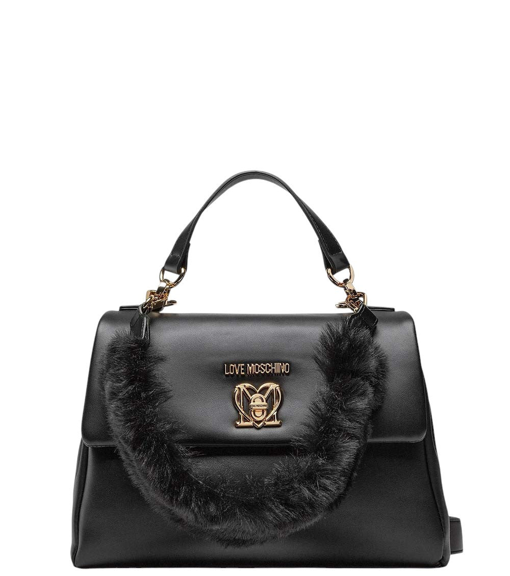 Black Logo Small Satchel 1