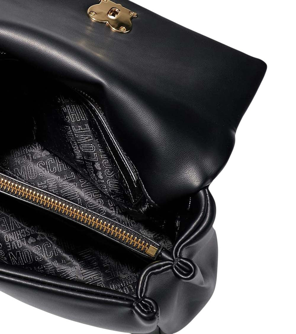 Black Logo Small Satchel 4
