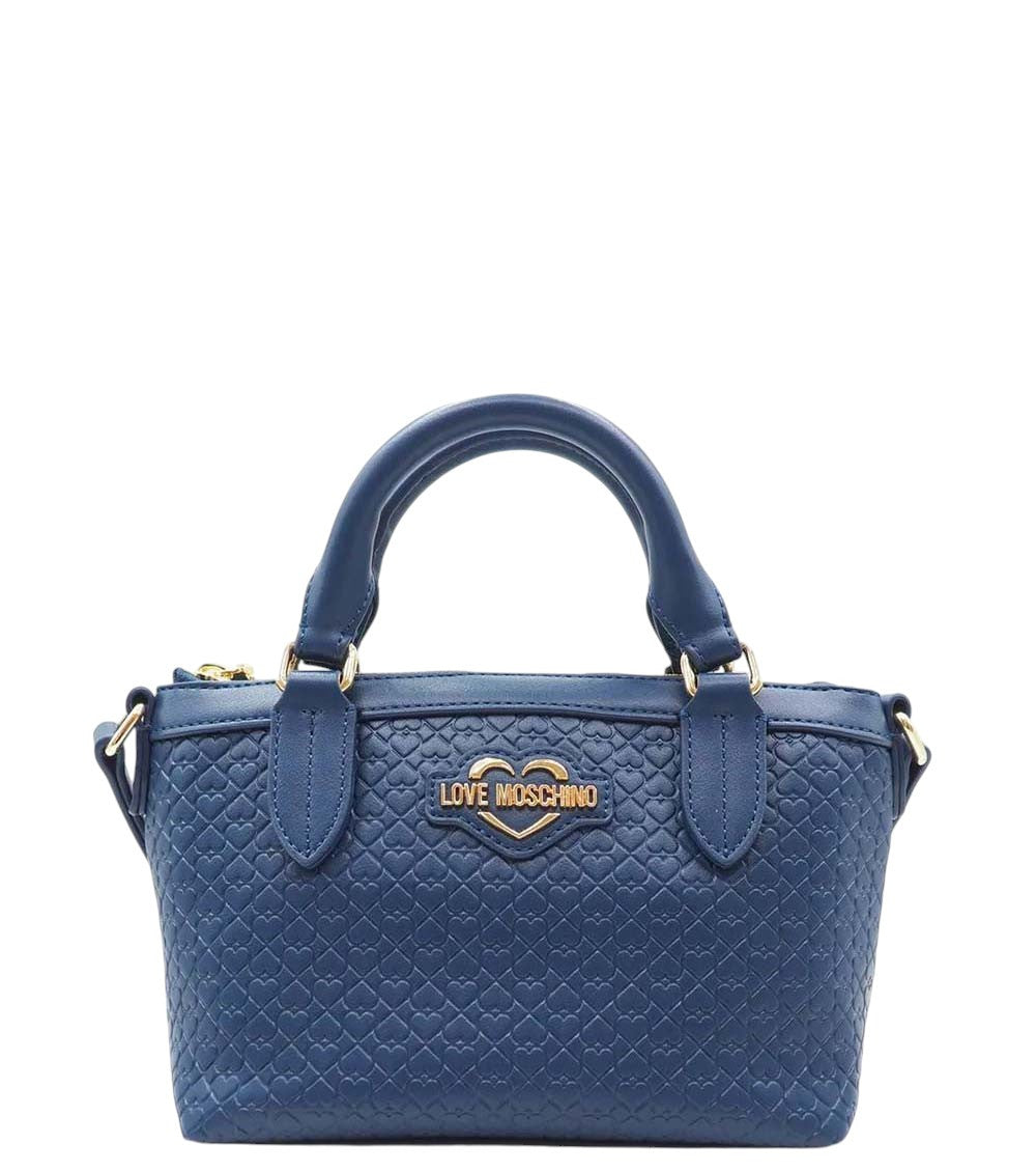Dark Blue Valentina Mini Satchel 1