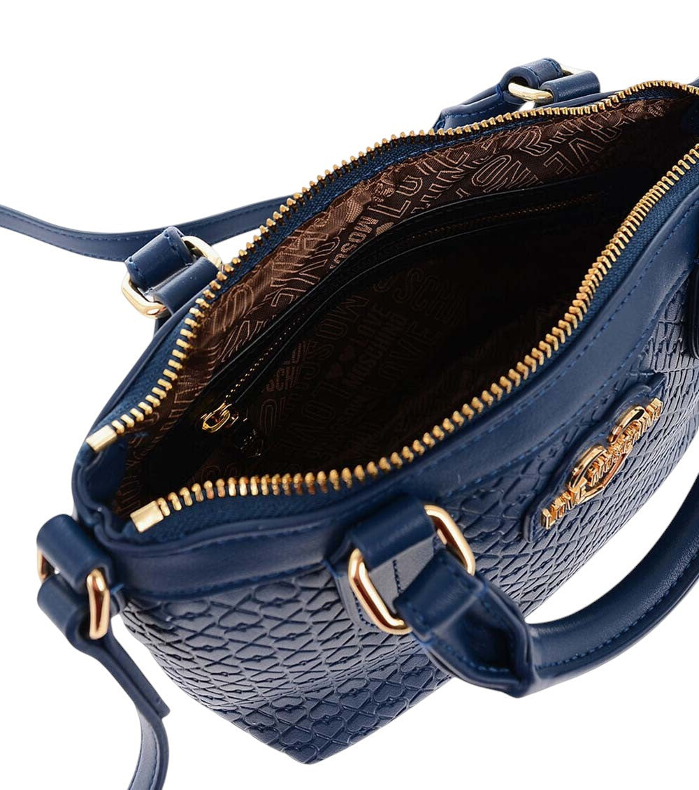 Dark Blue Valentina Mini Satchel 4