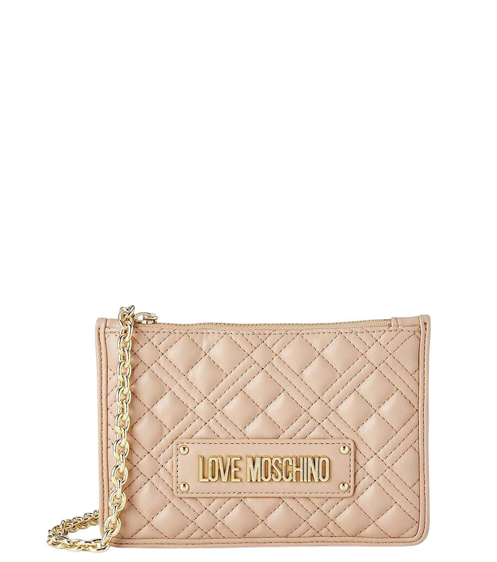 Beige Logo Small Crossbody Bag 1