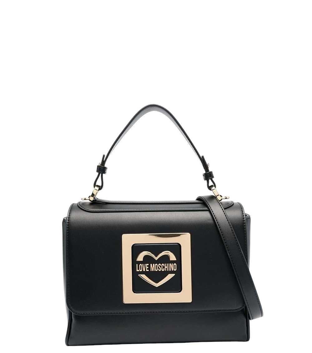 Black Logo Small Satchel 1