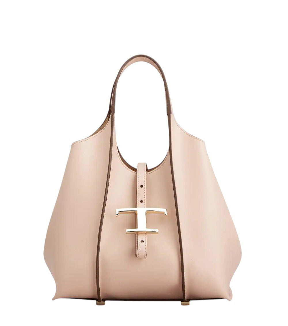 Beige T Timeless Mini Tote 1