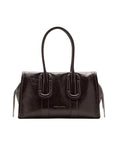 Dark Brown Babe City Large Tote 1
