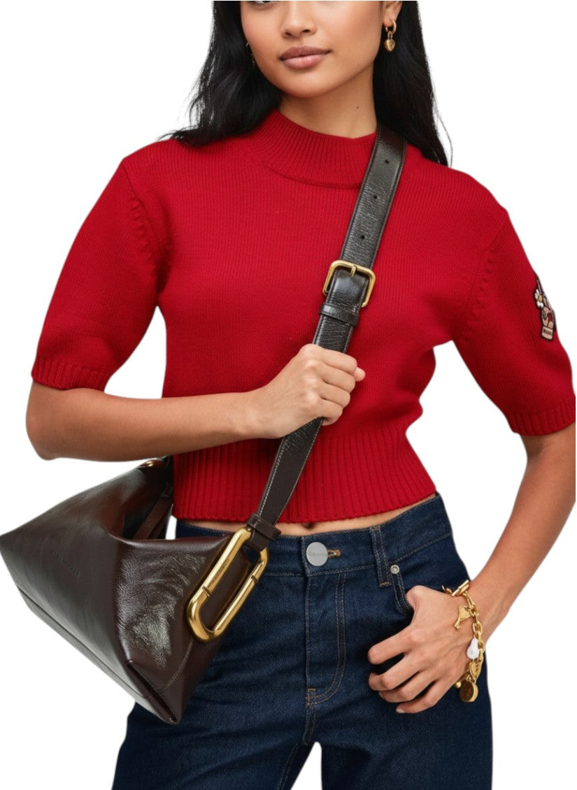 Brown Scene Medium Shoulder Bag 5