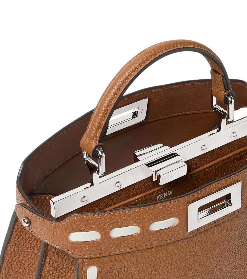 Brown Peekaboo ISeeU Small Satchel 5