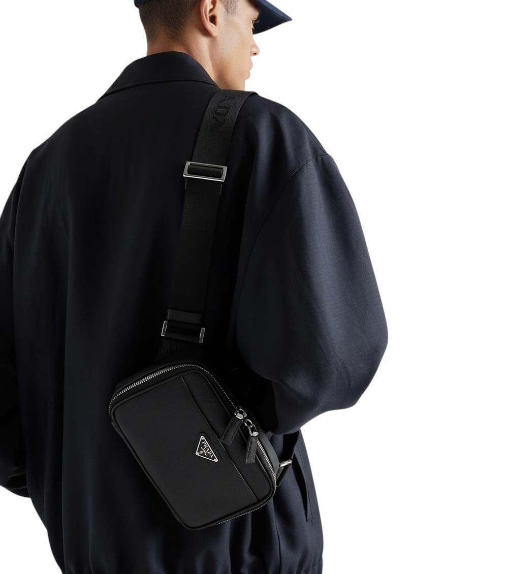 Black Logo Mini Crossbody Bag 5
