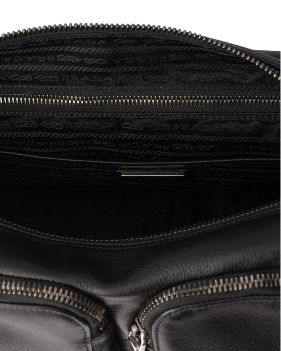 Black Logo Large Crossbody Bag 3