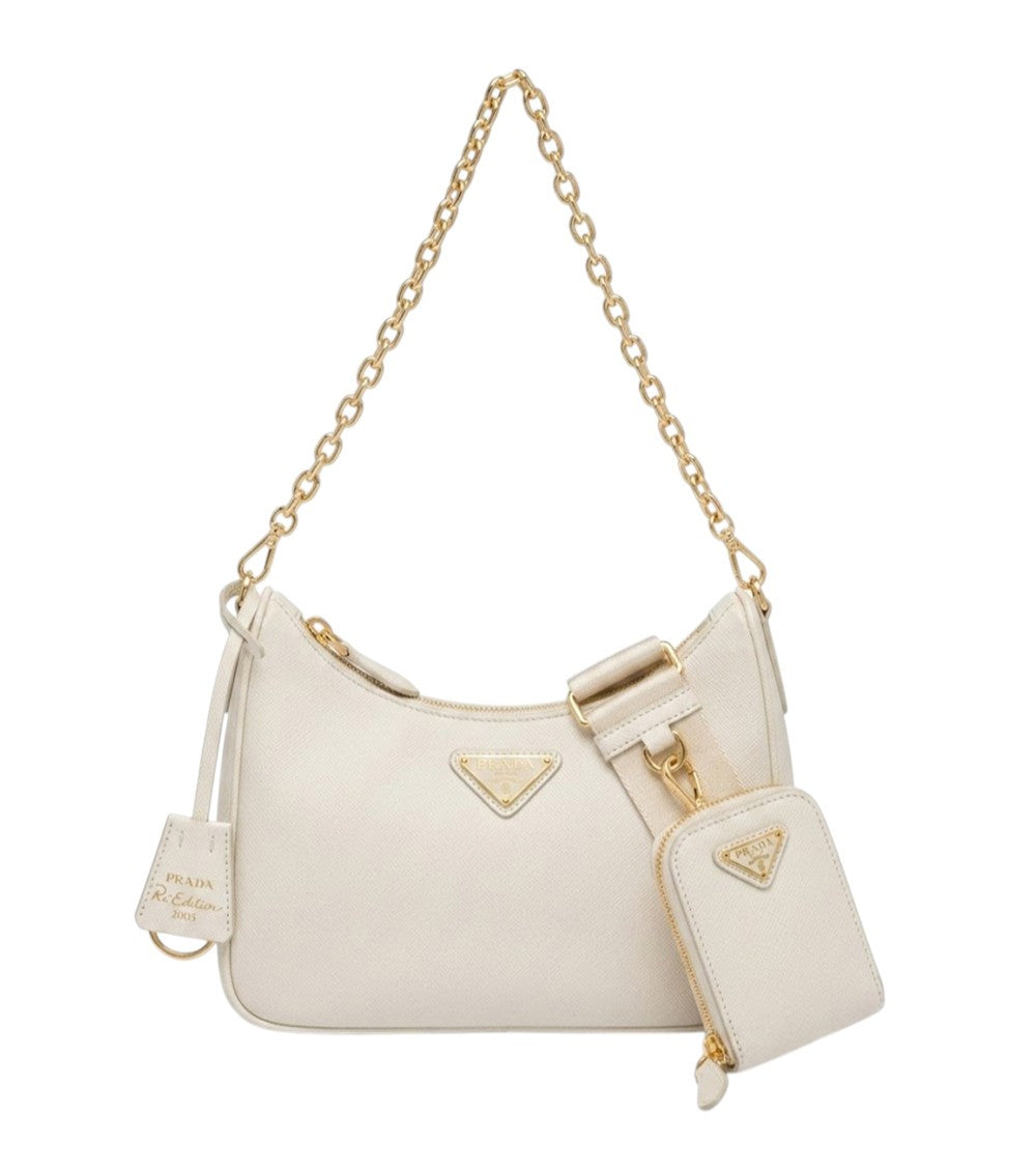 White Logo Small Shoulder Bag 1