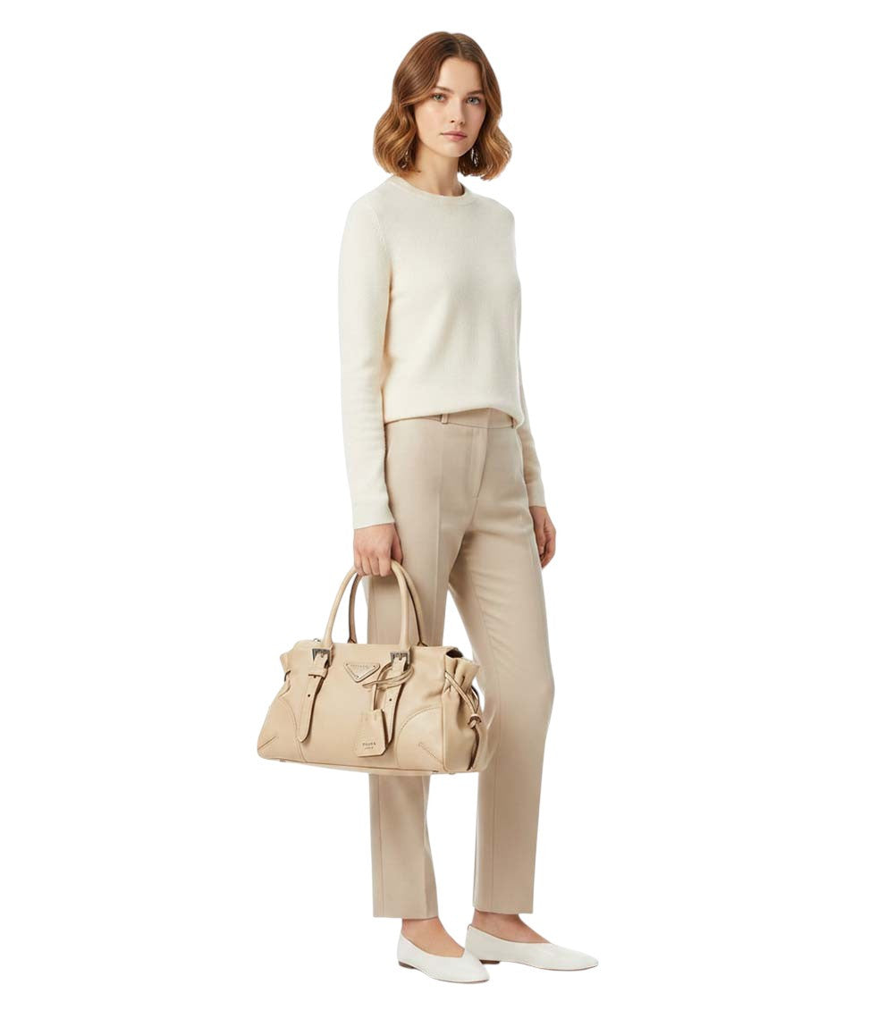 Beige Karin Small Satchel 5