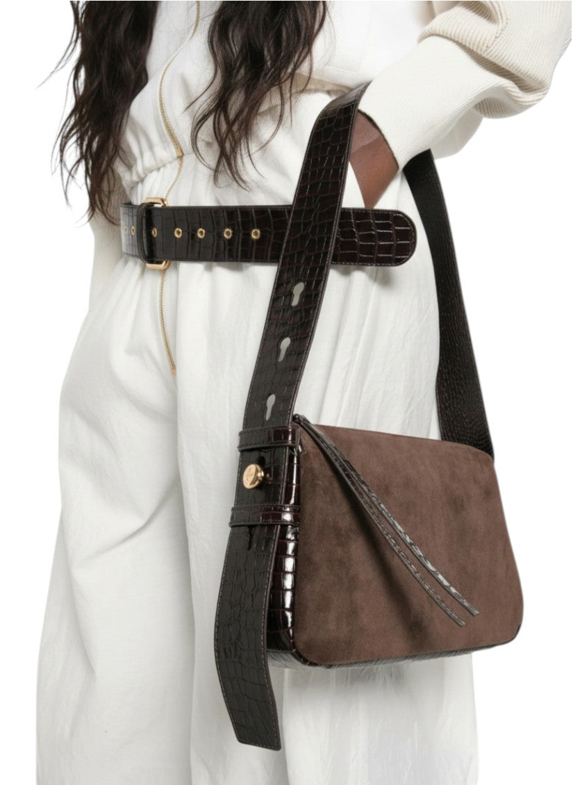 Dark Brown Romy Small Shoulder Bag 6