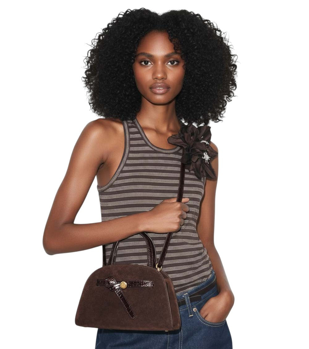 Dark Brown Romy Small Satchel 5