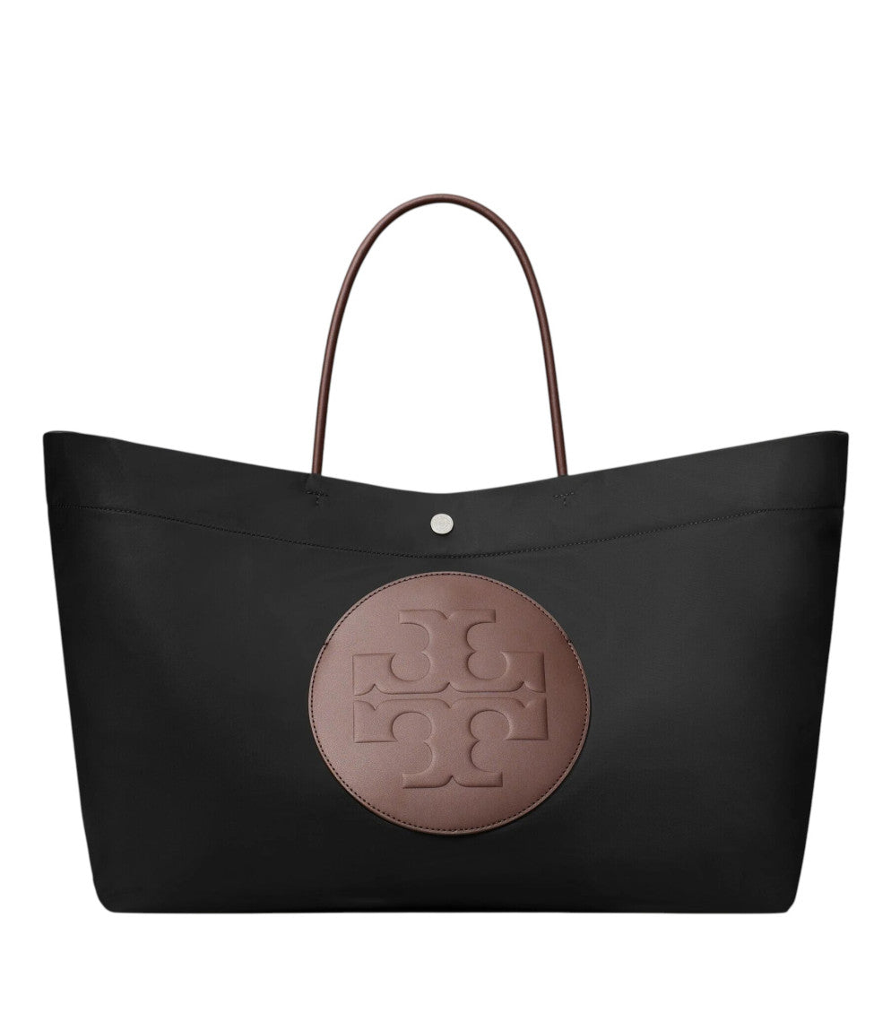 Black Ella Twist Reversible Large Tote 1