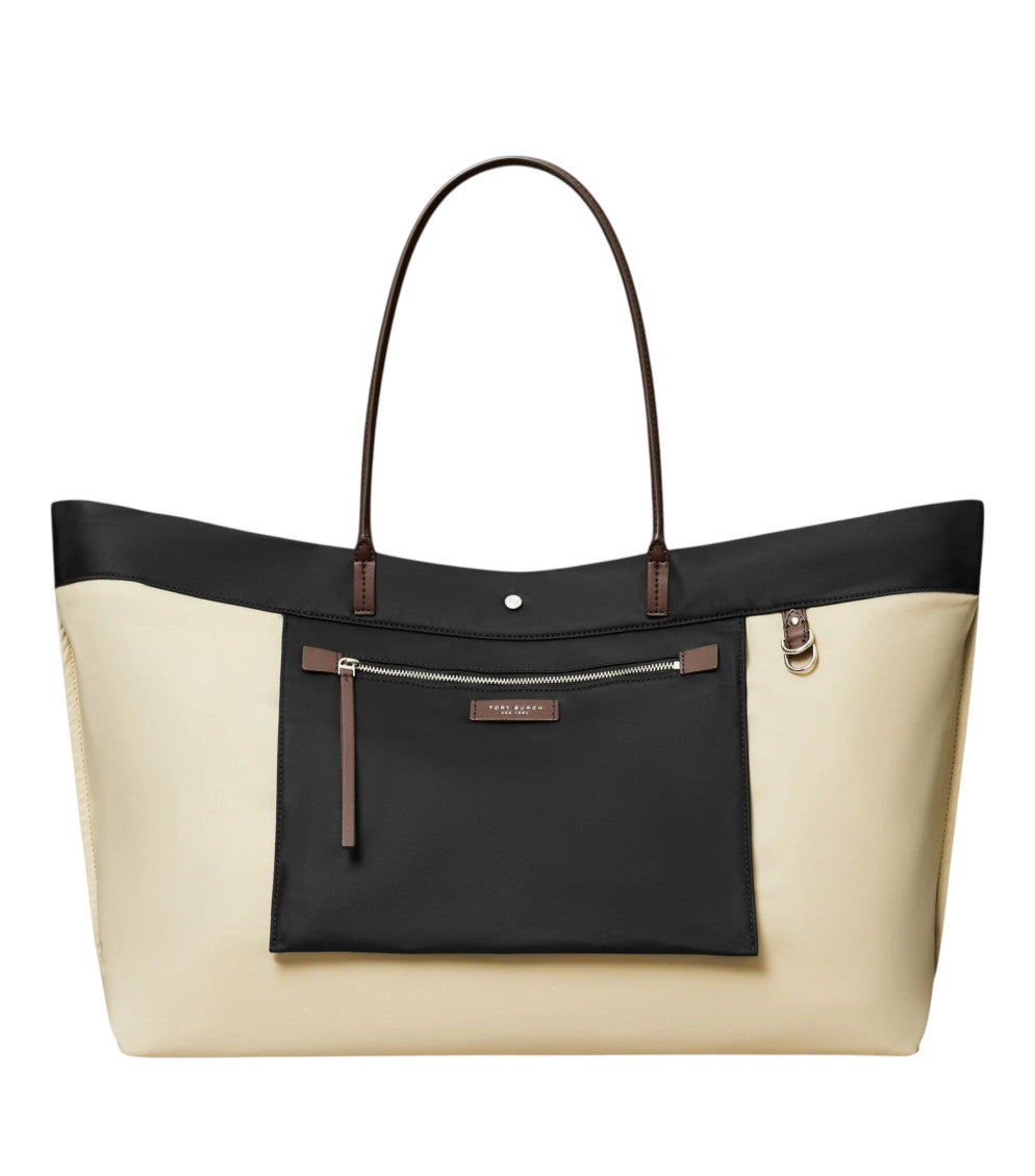 Black Ella Twist Reversible Large Tote 2