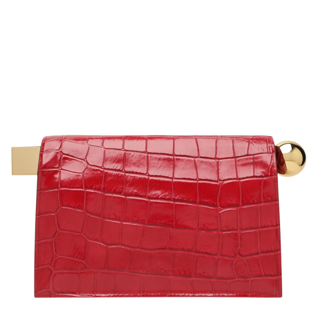 Red La Pochette Rond Clutch 3