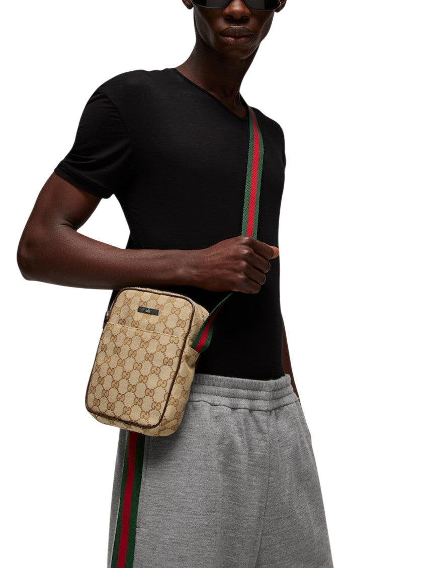 Beige GG Small Crossbody Bag 4