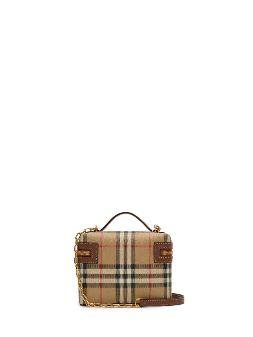 Beige Check Vanity Mini Crossbody Bag 2