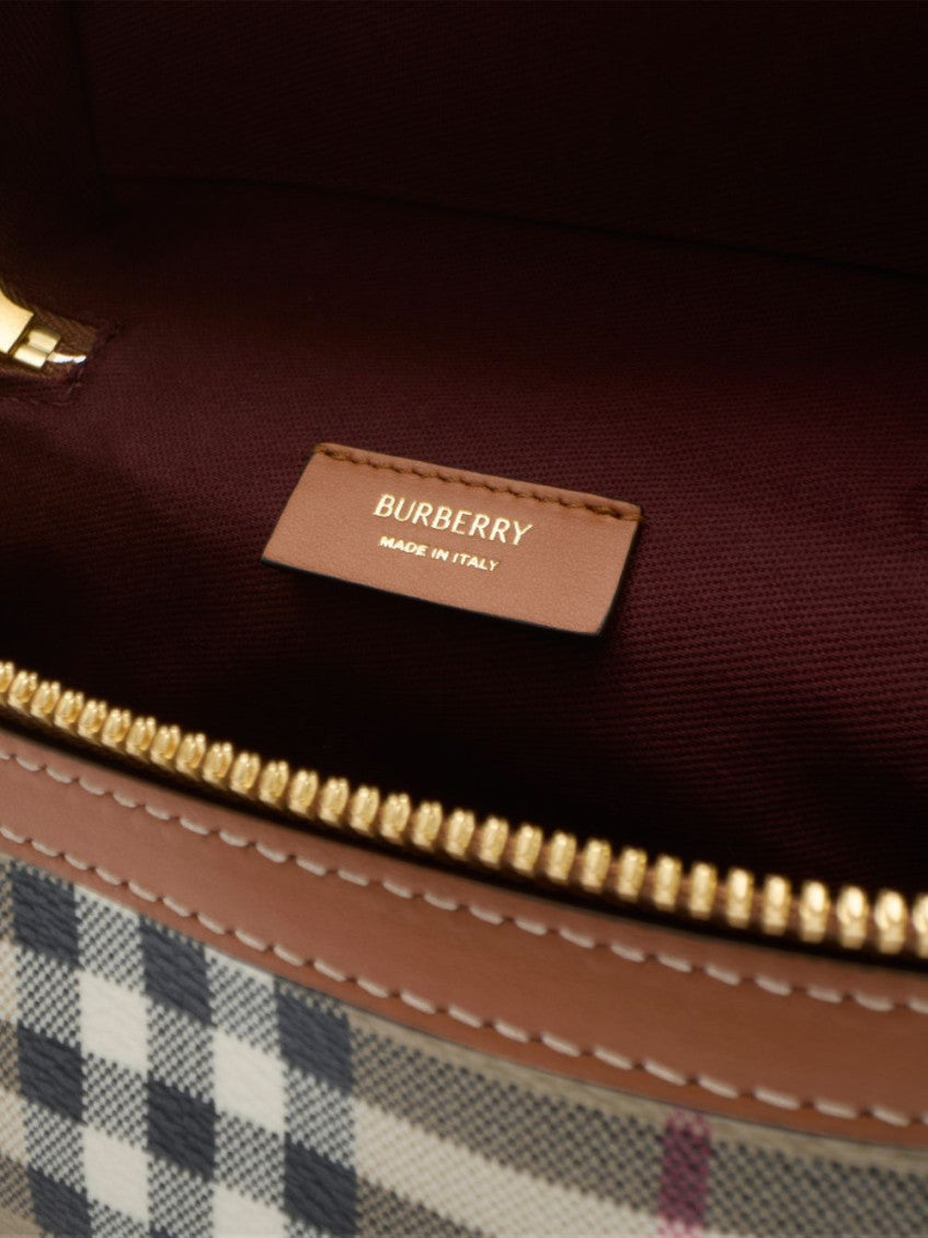 Beige Check Vanity Mini Crossbody Bag 3
