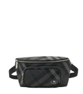 Dark Grey Grid Crossbody Bag 1