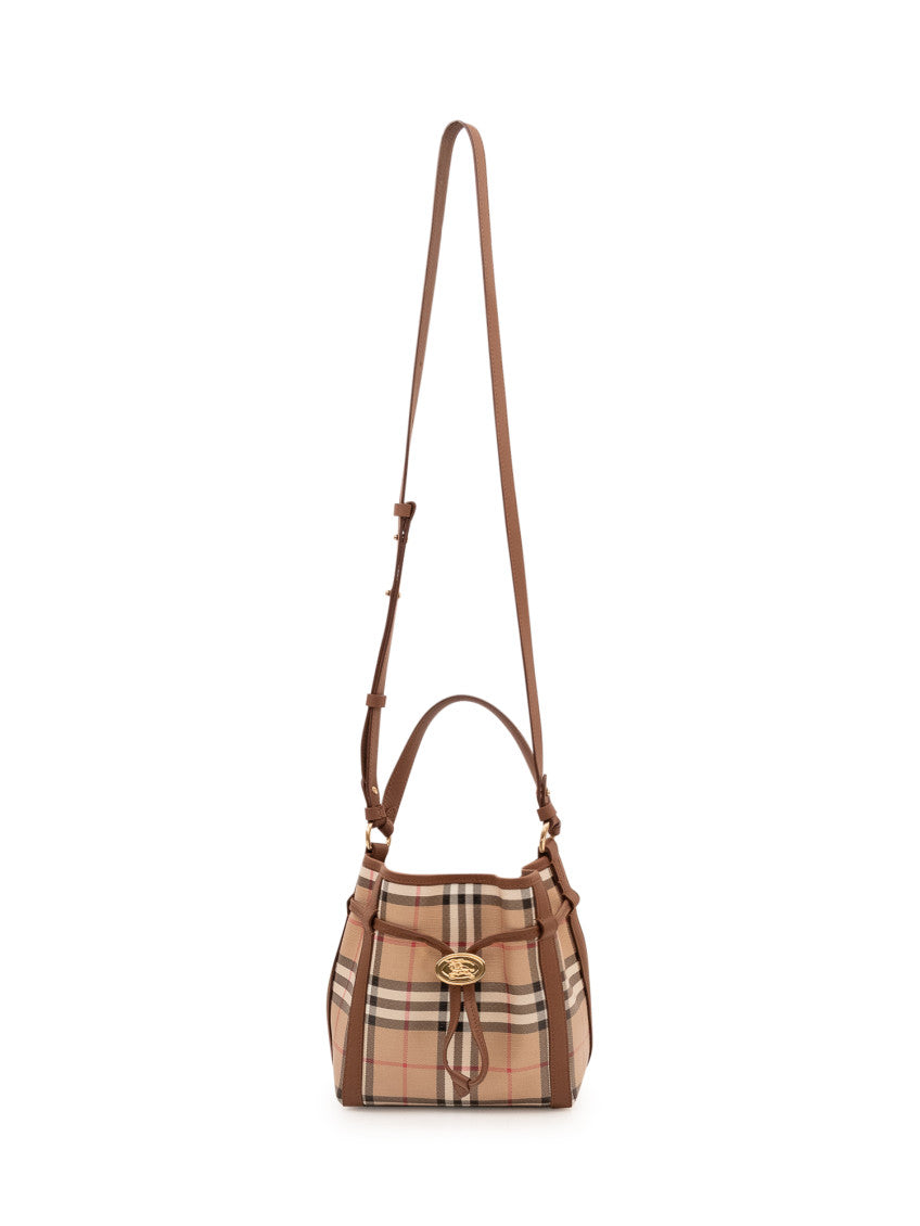 Beige Mini drawstring bucket bag 2