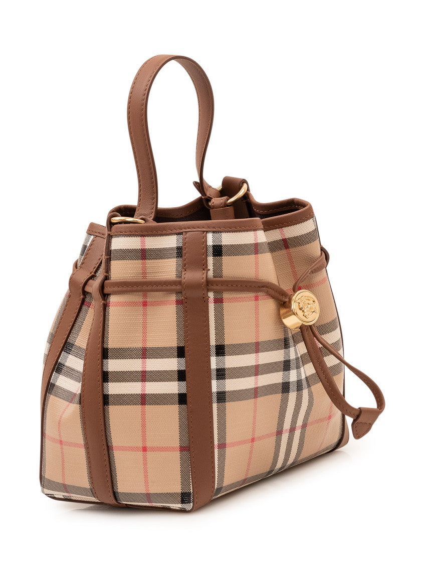 Beige Mini drawstring bucket bag 3