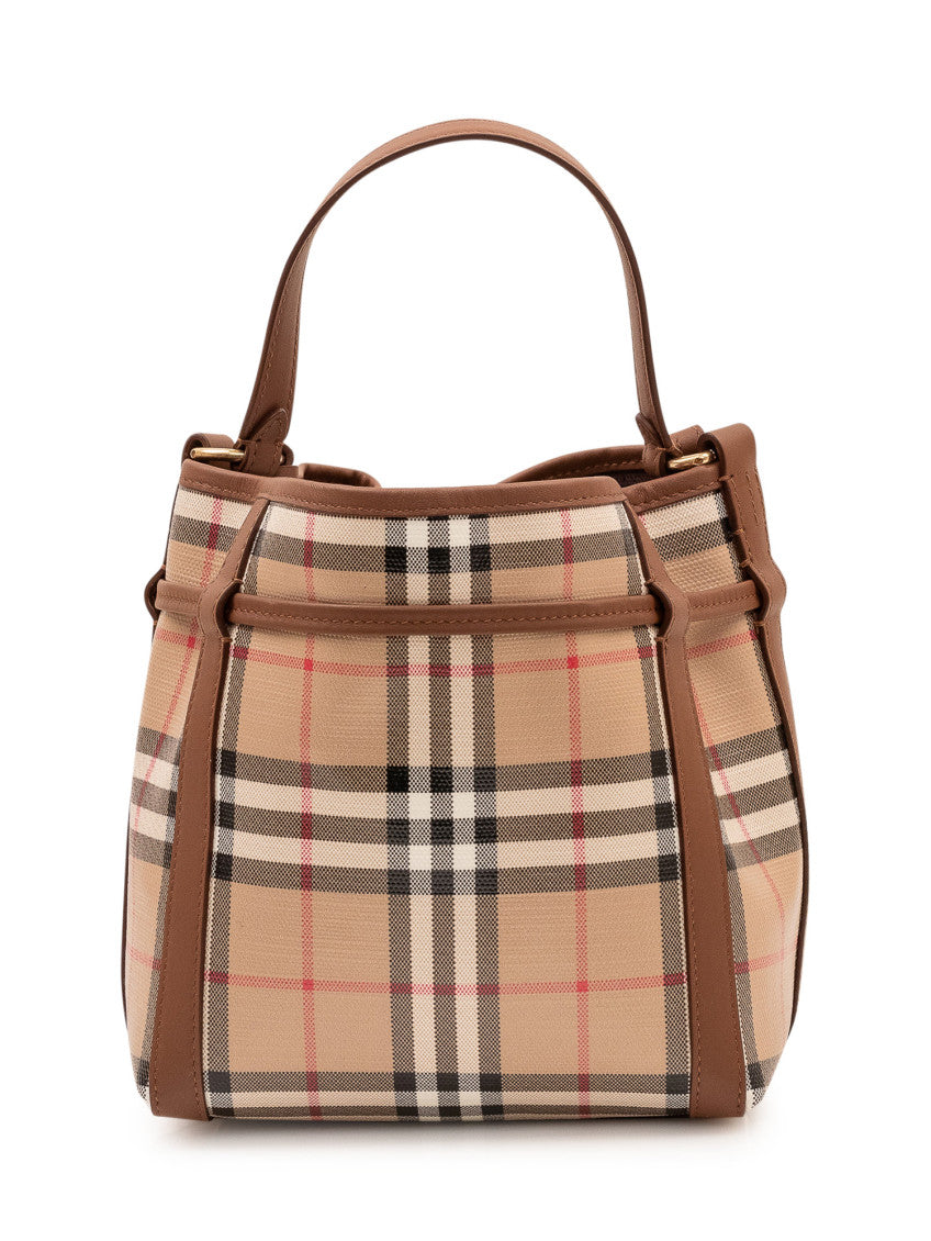 Beige Mini drawstring bucket bag 4