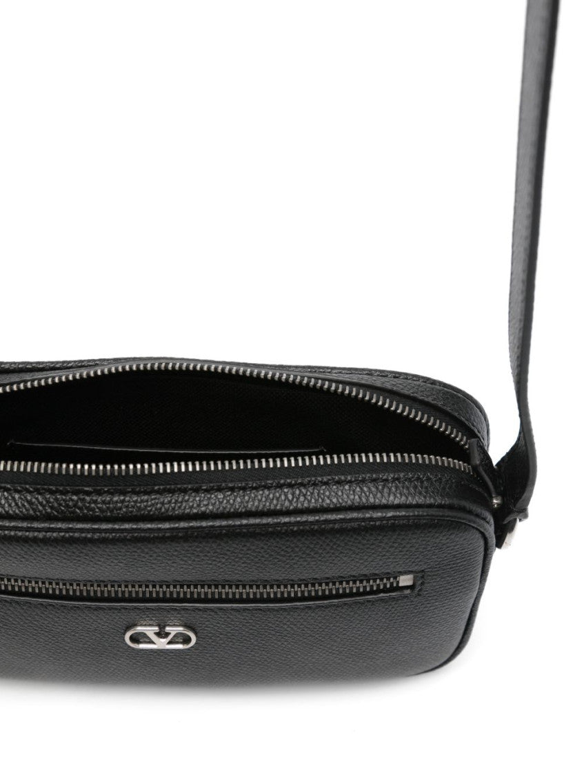 Black VLogo Mini Crossbody Bag 3