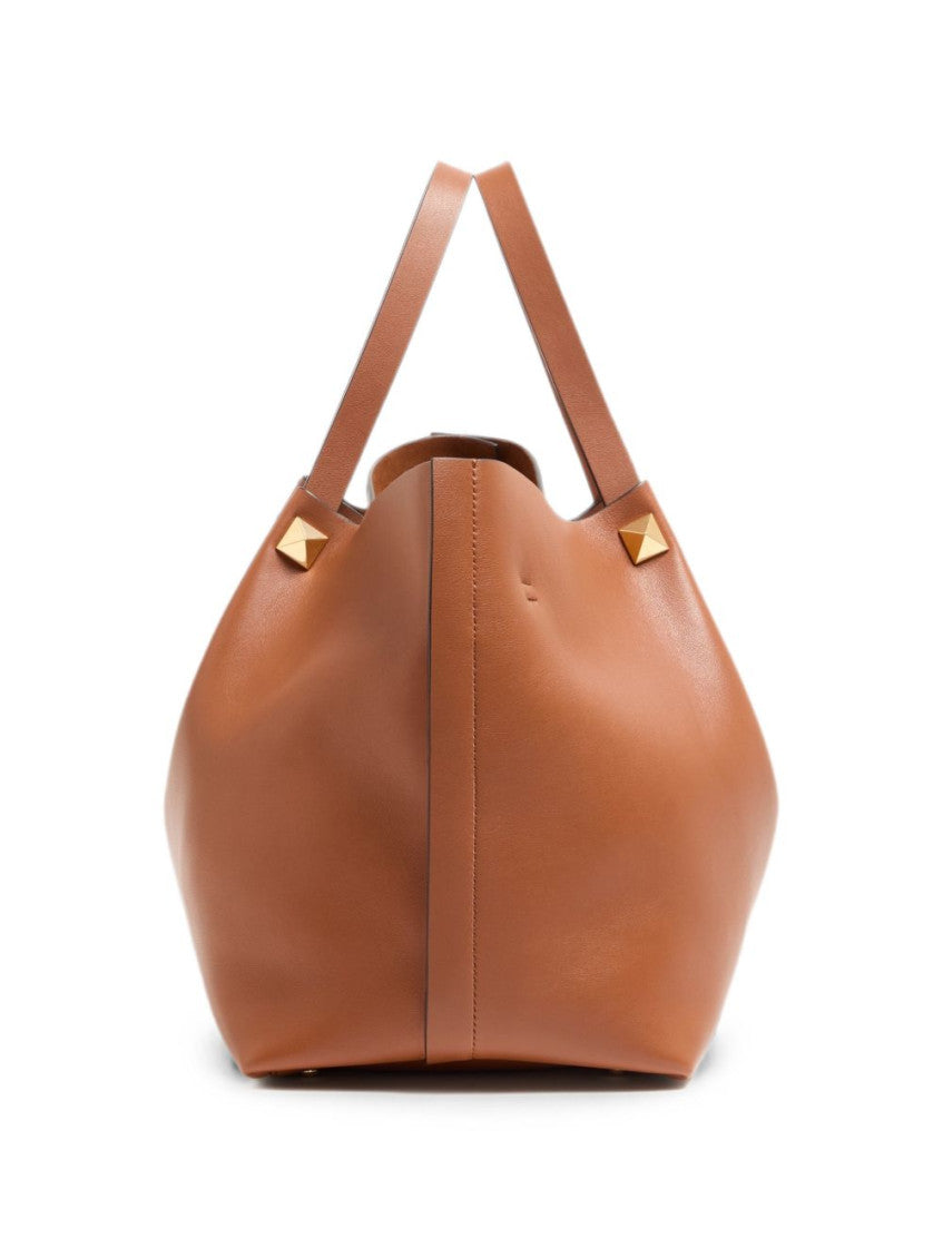 Brown VLogo Signature Large Tote 4