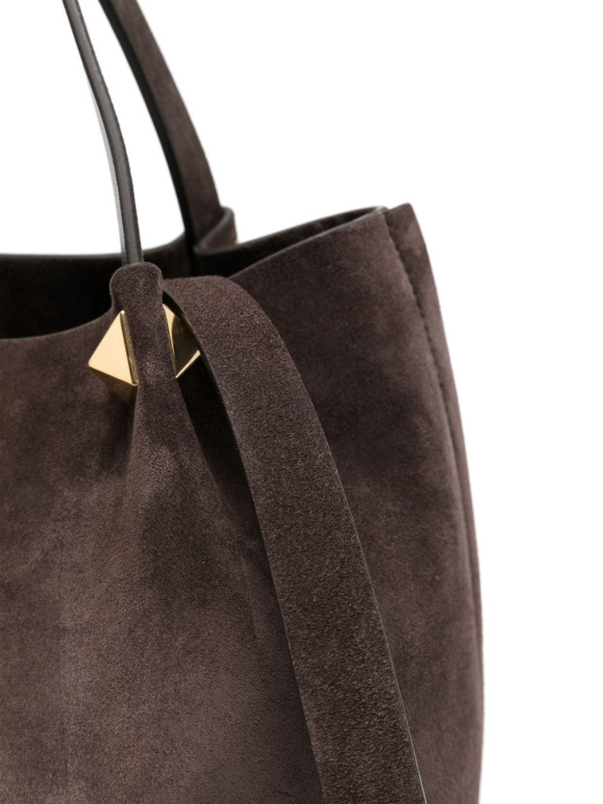 Brown VLogo Signature Large Tote 4